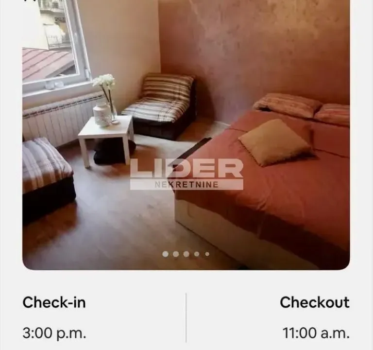 Rent, two bedroom apartment, 50m², Stari Grad, Beograd