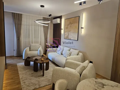 Modern living room with a sofa set and a dining table. - image 6