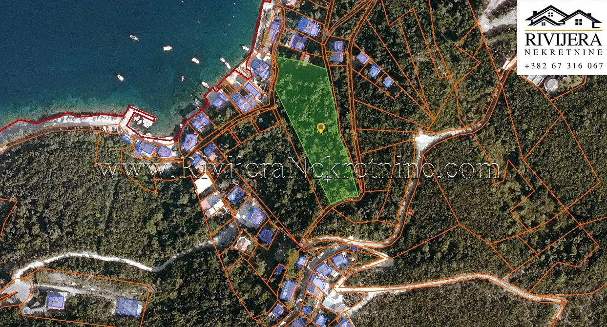 Prodaja, plac, 4866m², Rose, Herceg Novi