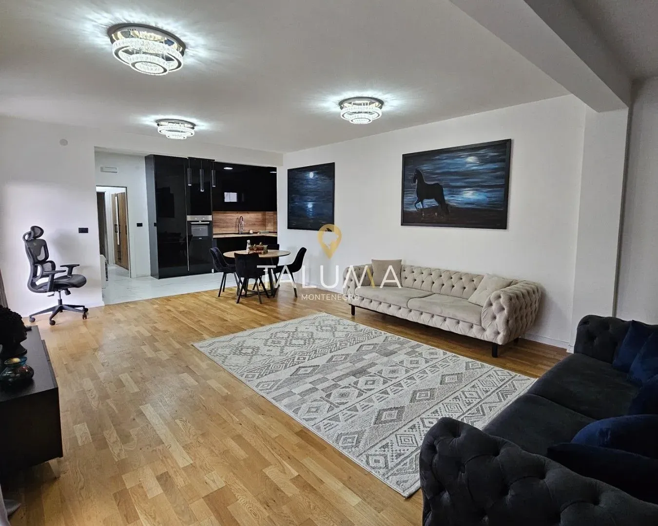 Rent, two bedroom apartment, 100m², Blok 9, Podgorica