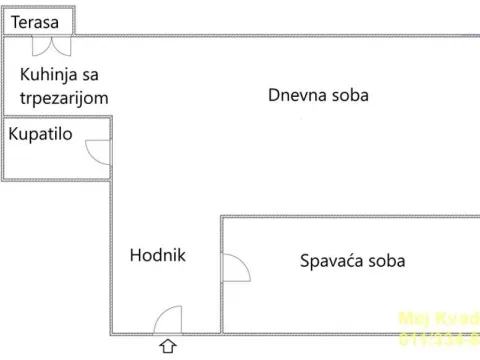 Sale, one bedroom apartment, 37m², Vojvode Vlahovica, Beograd - image 15