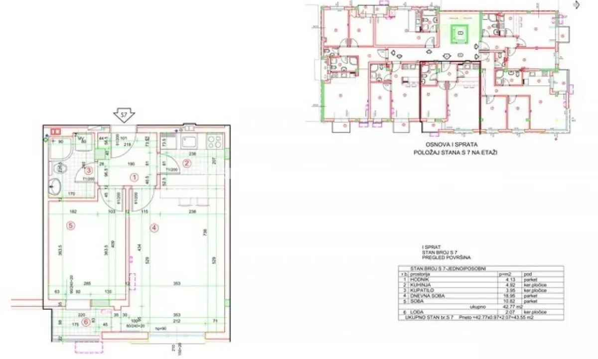 Prodaja, dvosoban stan, 44m², Podbara, Novi Sad Sve Podlokacije
