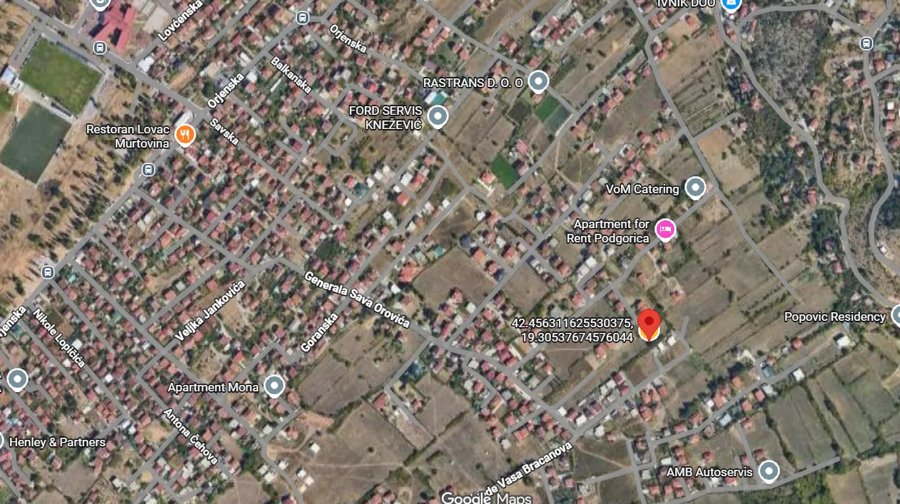 Prodaja, plac, 465m², Murtovina, Podgorica