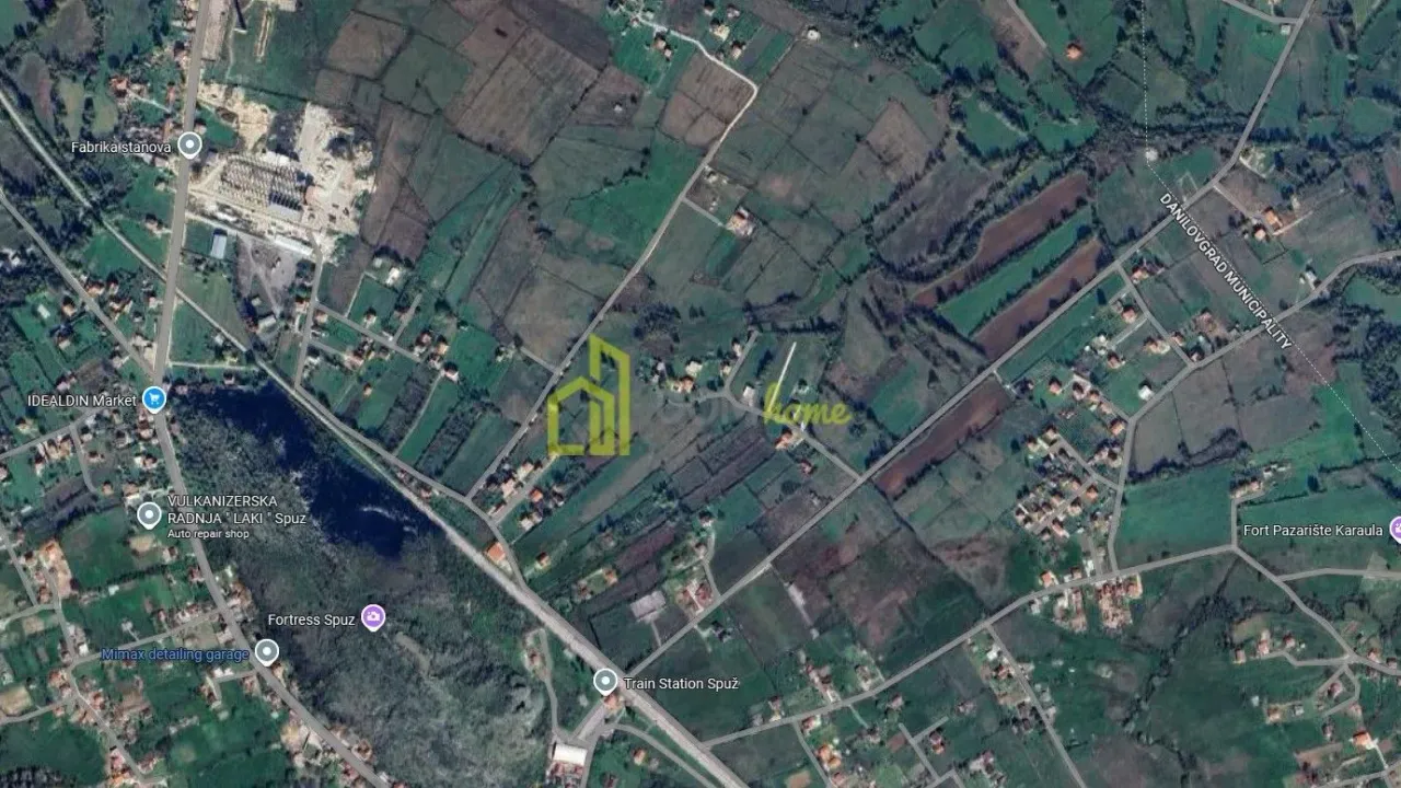 Prodaja, plac, 1000m², Spuž, Danilovgrad