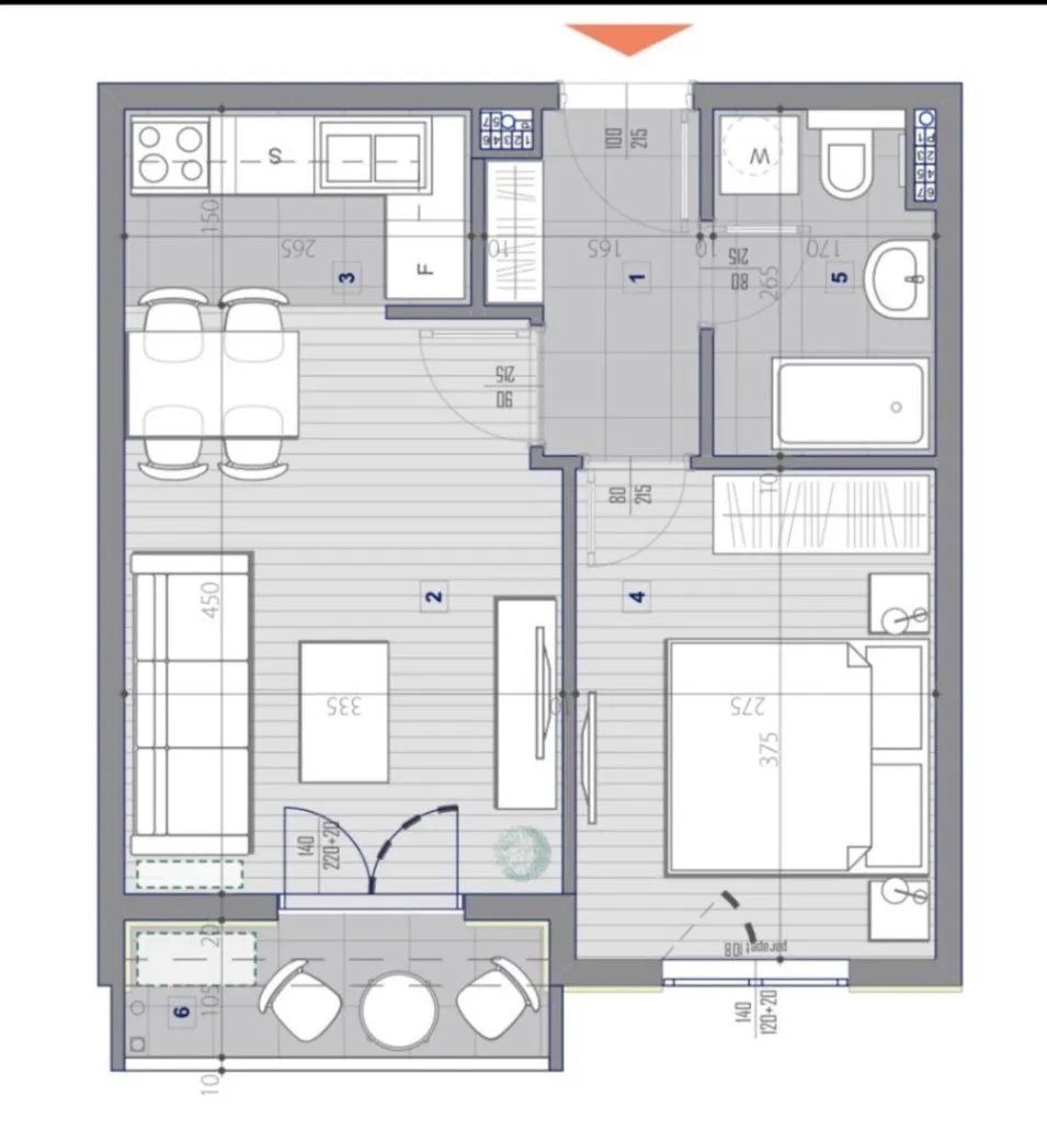 Prodaja, jednosoban stan, 40m², Zabjelo, Podgorica
