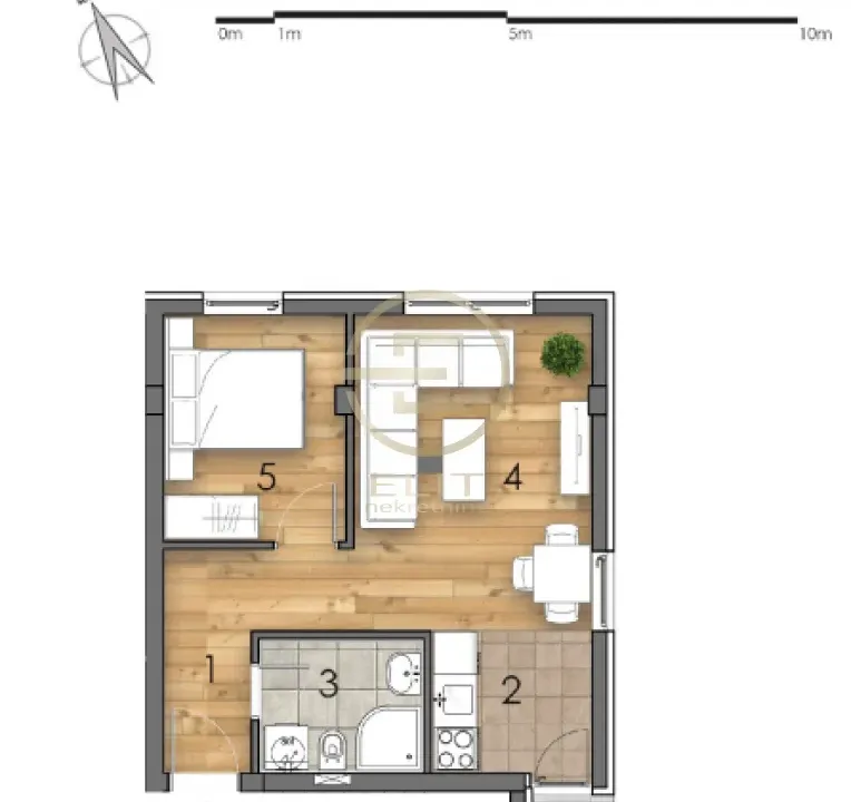 Prodaja, dvosoban stan, 37m², Detelinara, Novi Sad Sve Podlokacije