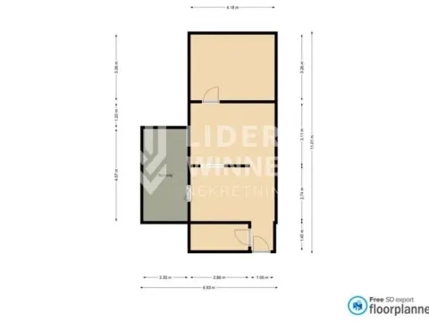 Prodaja, dvosoban stan, 55m², Vračar Sve Podlokacije, Beograd - image 4