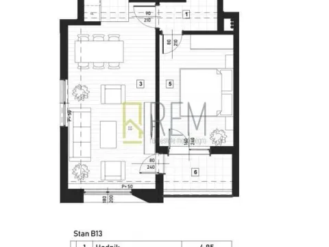 Prodaja, jednosoban stan, 49m², Zagorič, Podgorica - image 10