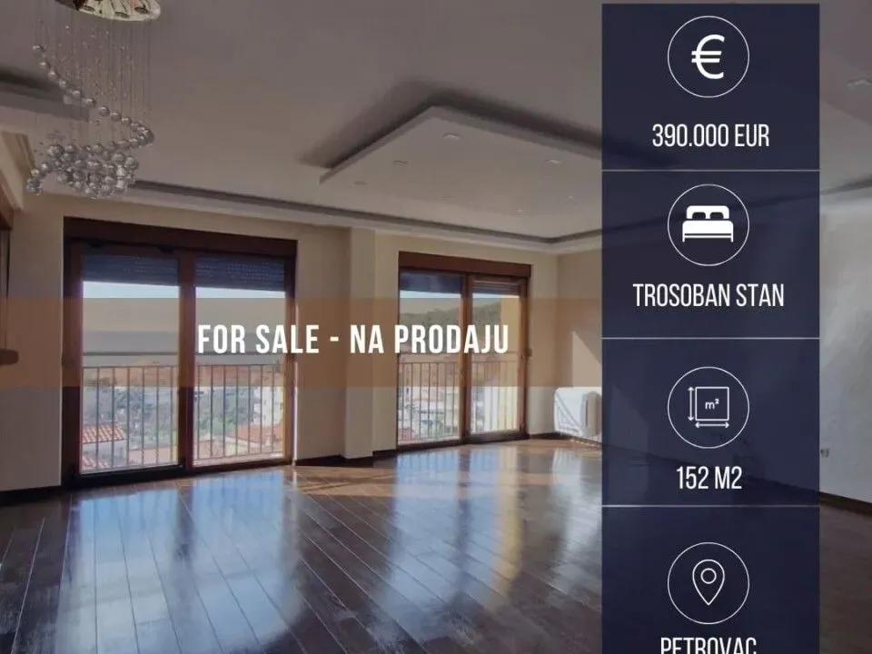 Sale, three bedroom apartment, 152m², Petrovac, Budva