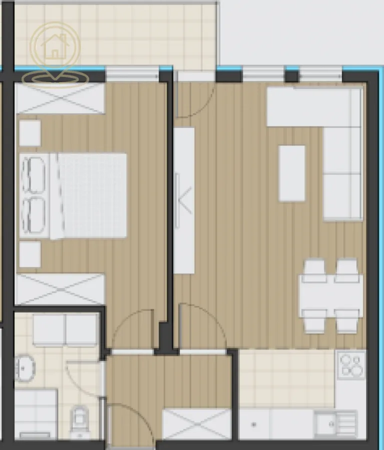 Prodaja, jednosoban stan, 45m², Erdoglija, Kragujevac