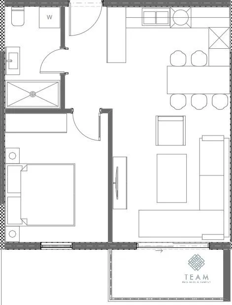 Prodaja, jednosoban stan, 47m², Donja Gorica, Podgorica