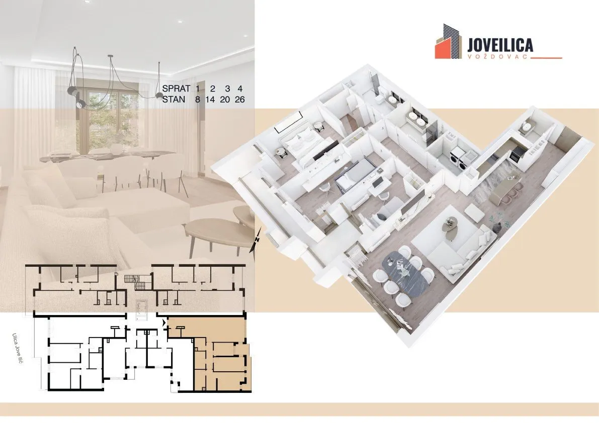 Sale, apartment, 121m², Voždovac Sve Podlokacije, Beograd
