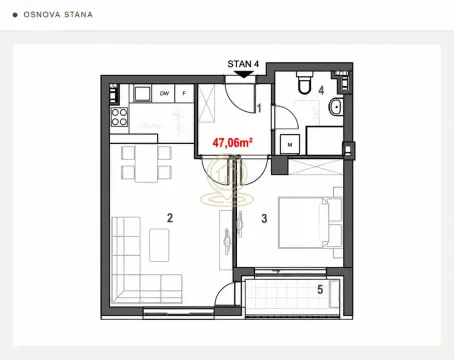 Prodaja, dvosoban stan, 47m², Tesla, Pančevo - image 4
