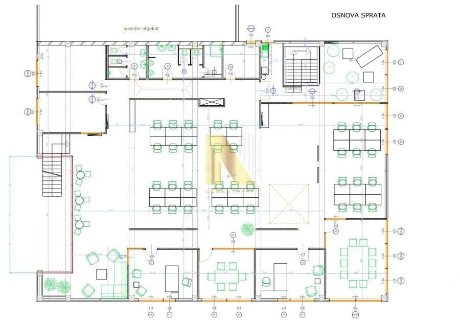 Rent, office space, 1050m², Novo naselje, Novi Sad