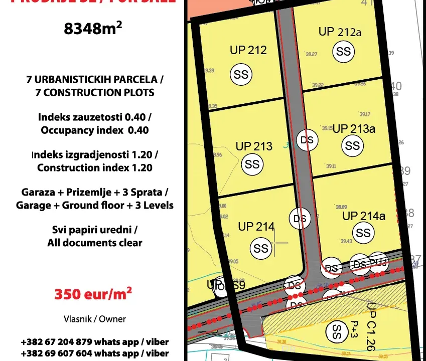 Sale, land lot, 8348m², Zabjelo, Podgorica