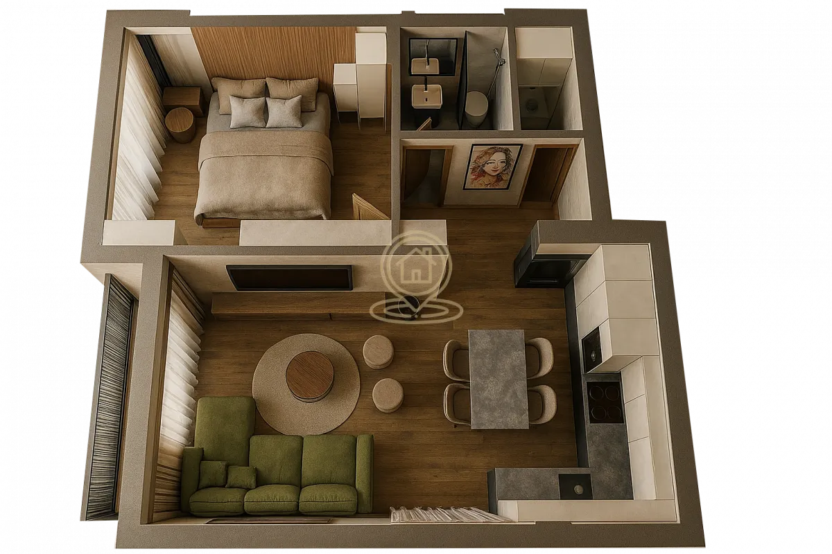 Sale, two bedroom apartment, 52m², Palilula, Niš