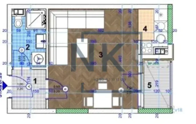 Prodaja, garsonjera, 28m², Zagorič, Podgorica