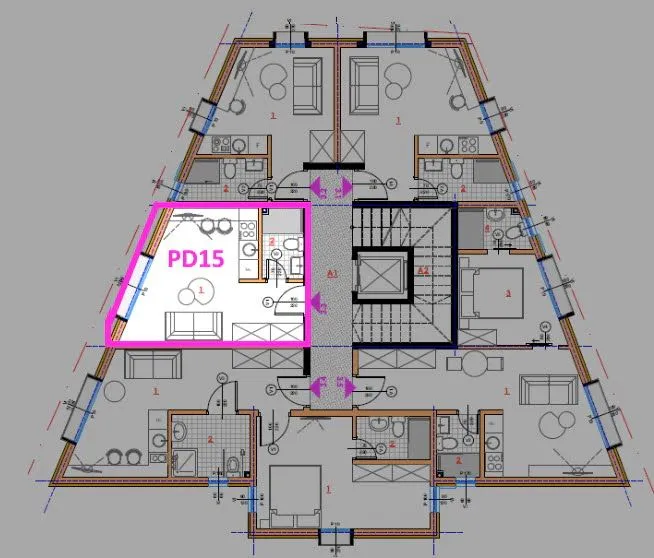 Rent, apartment, 20m², Tivat, Crna Gora