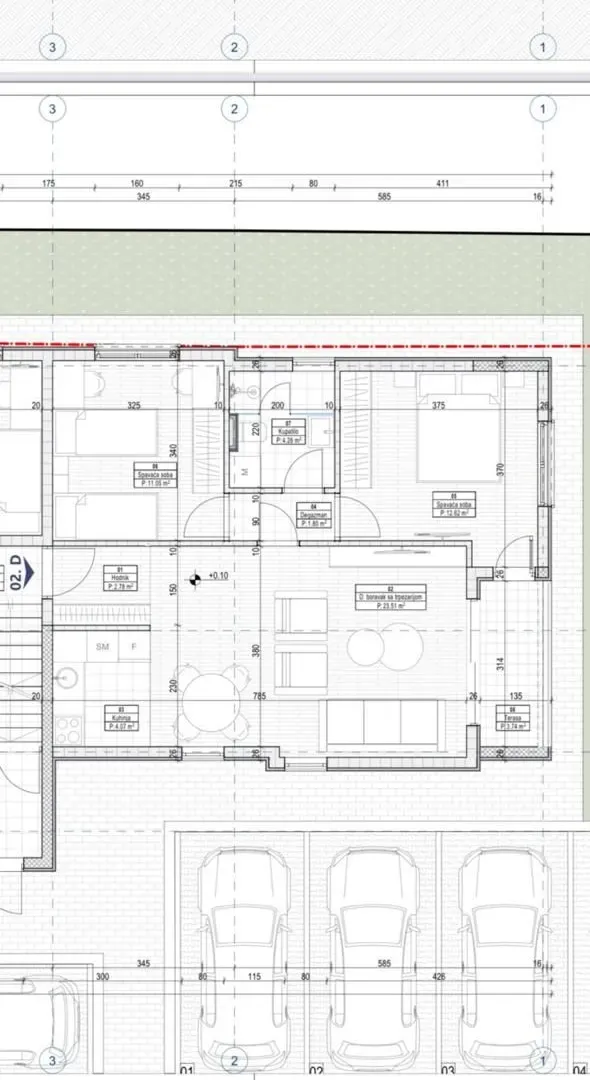 Sale, two bedroom apartment, 64m², Gornja Gorica, Podgorica
