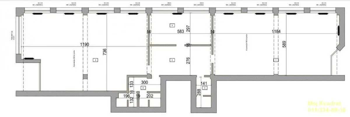 Floor plan drawing of the property with room dimensions.