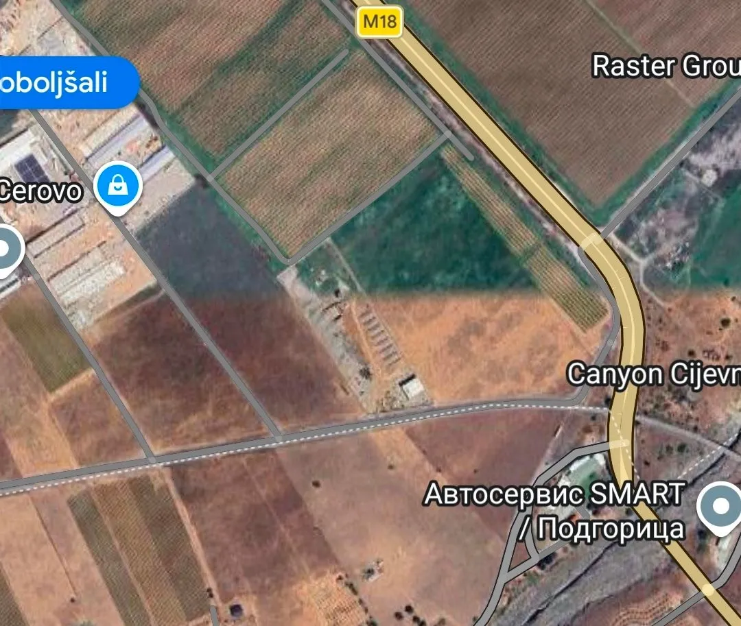 Prodaja, plac, 4000m², Kuće Rakića, Podgorica