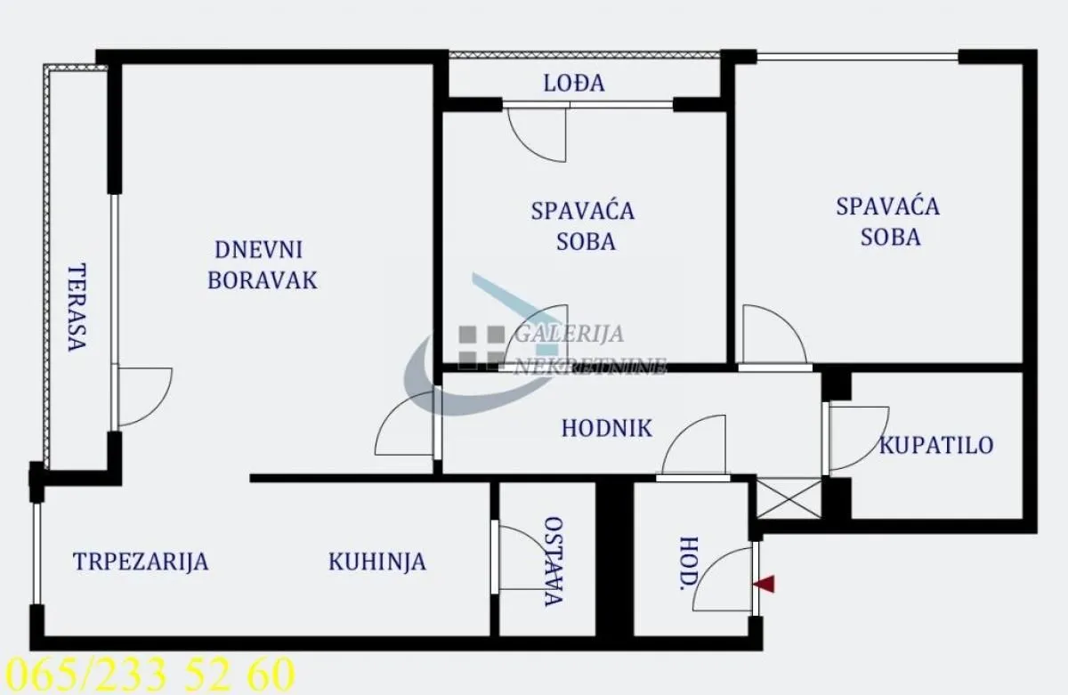 Prodaja, trosoban stan, 69m², Vračar Sve Podlokacije, Beograd