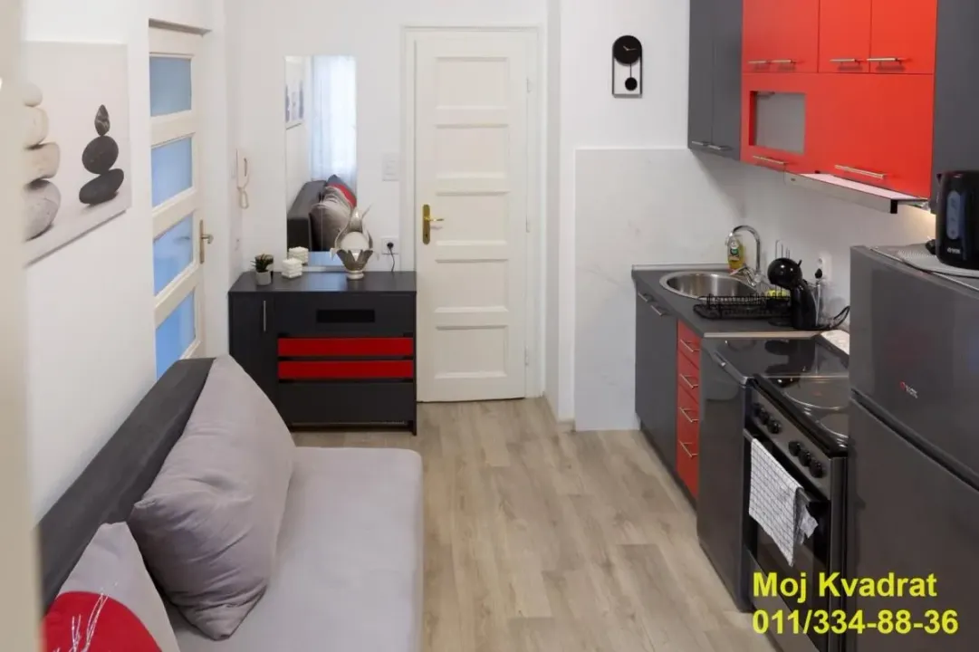 Rent, one bedroom apartment, 28m², Slavija, Vračar Sve Podlokacije