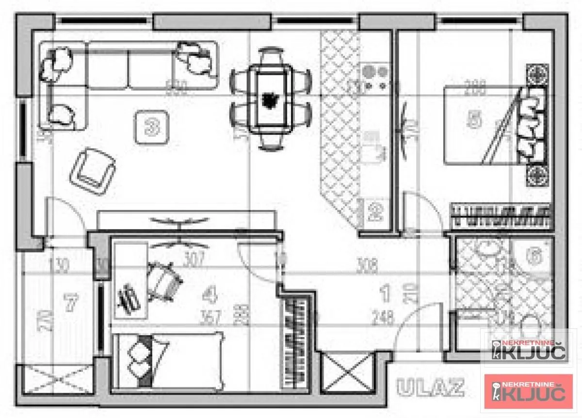 Prodaja, dvosoban stan, 59m², Petrovaradin, Novi Sad