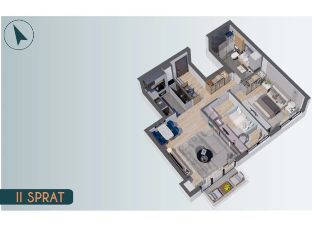 Sale, three bedroom apartment, 67m², Altina, Beograd