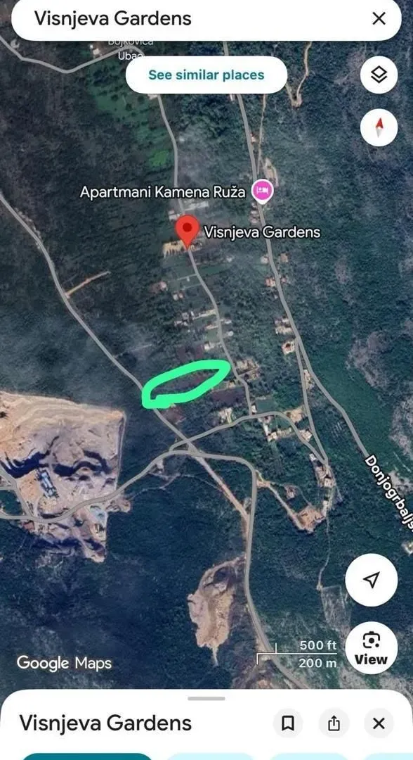 Prodaja, plac, 928m², Višnjevo, Kotor