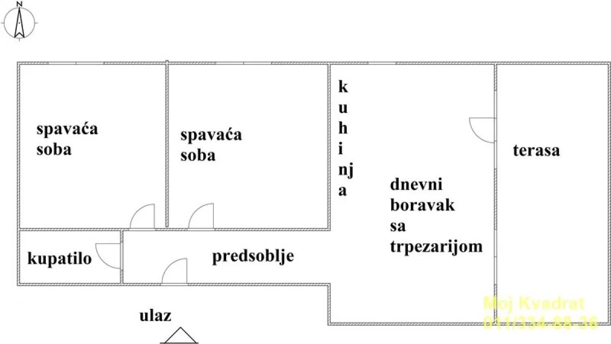 Prodaja, dvosoban stan, 80m², Bulbulder, Zvezdara Sve Podlokacije