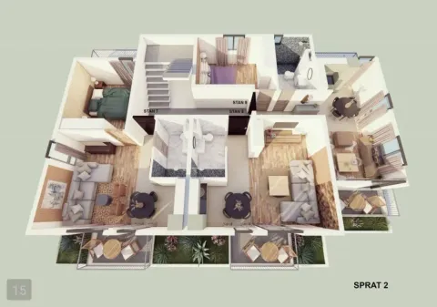 Prodaja, dvosoban stan, 41m², Orahovac, Kotor - image 10