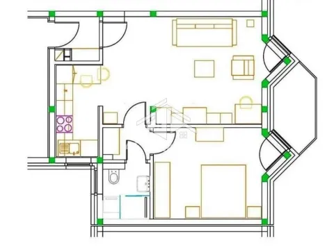 Rent, two bedroom apartment, 52m², Savski Venac, Beograd - image 20