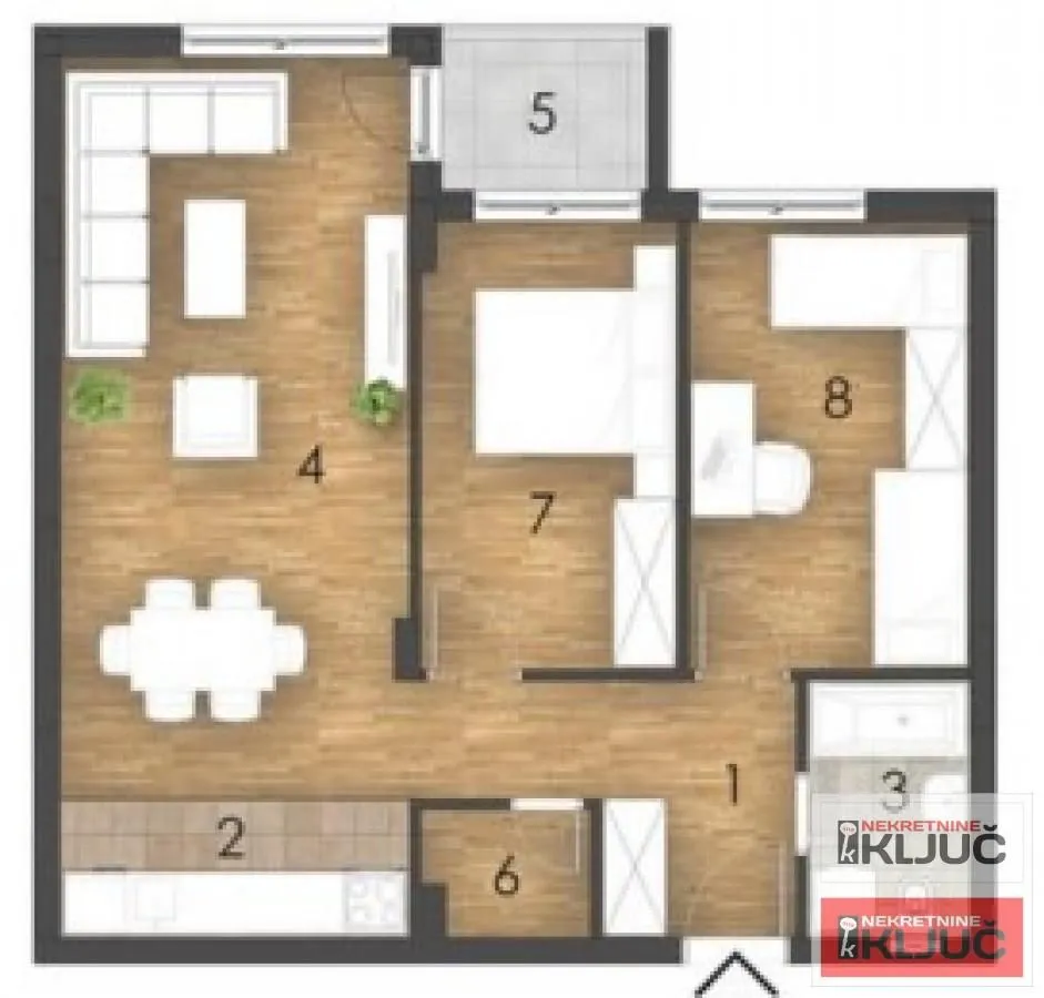 Sale, three bedroom apartment, 66m², Bulevar patrijarha Pavla, Novi Sad Sve Podlokacije