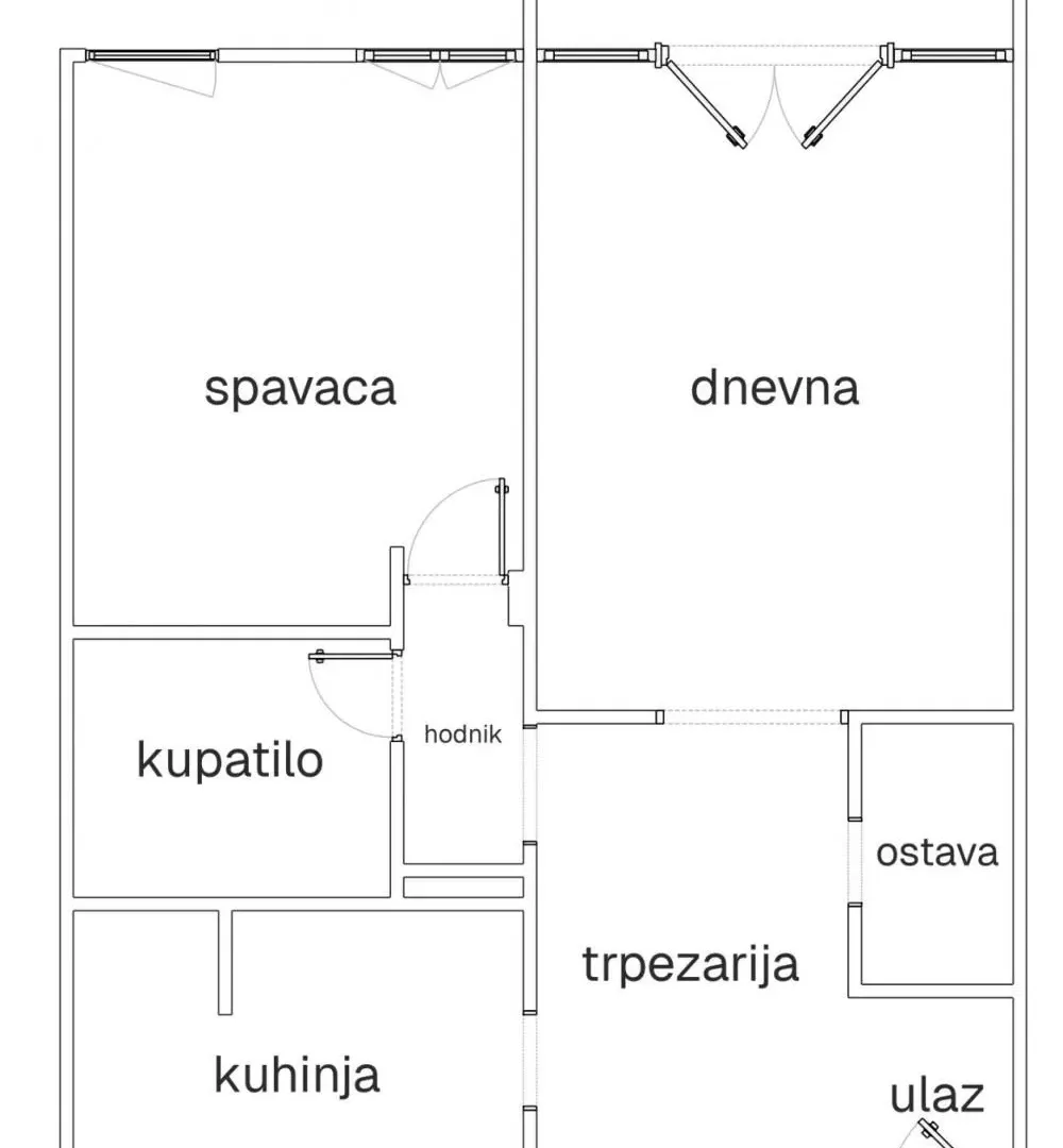Sale, two bedroom apartment, 63m², Novi Beograd Sve Podlokacije, Beograd
