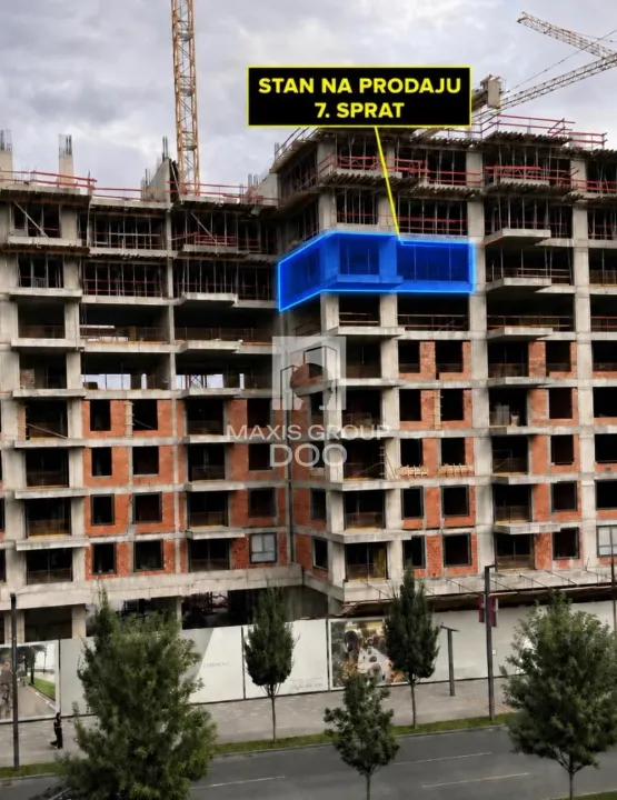 Sale, two bedroom apartment, 74m², Savski Venac, Beograd