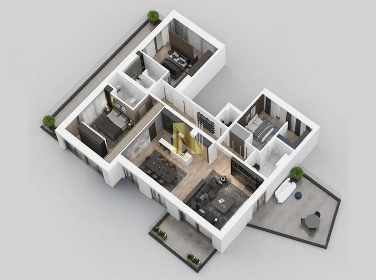 Prodaja, četvorosoban stan, 184m², Savski Venac, Beograd