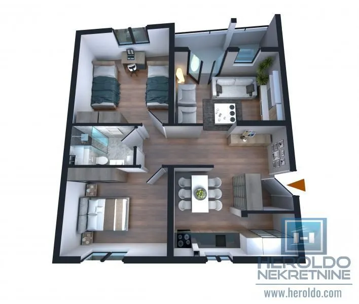Prodaja, trosoban stan, 82m², Centar, Jagodina
