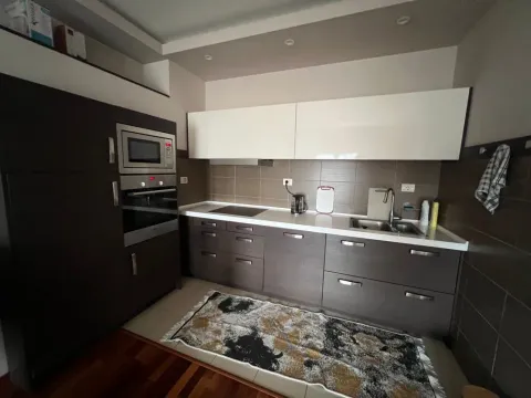 Modern kitchen with built-in cabinetry and appliances. - image 6