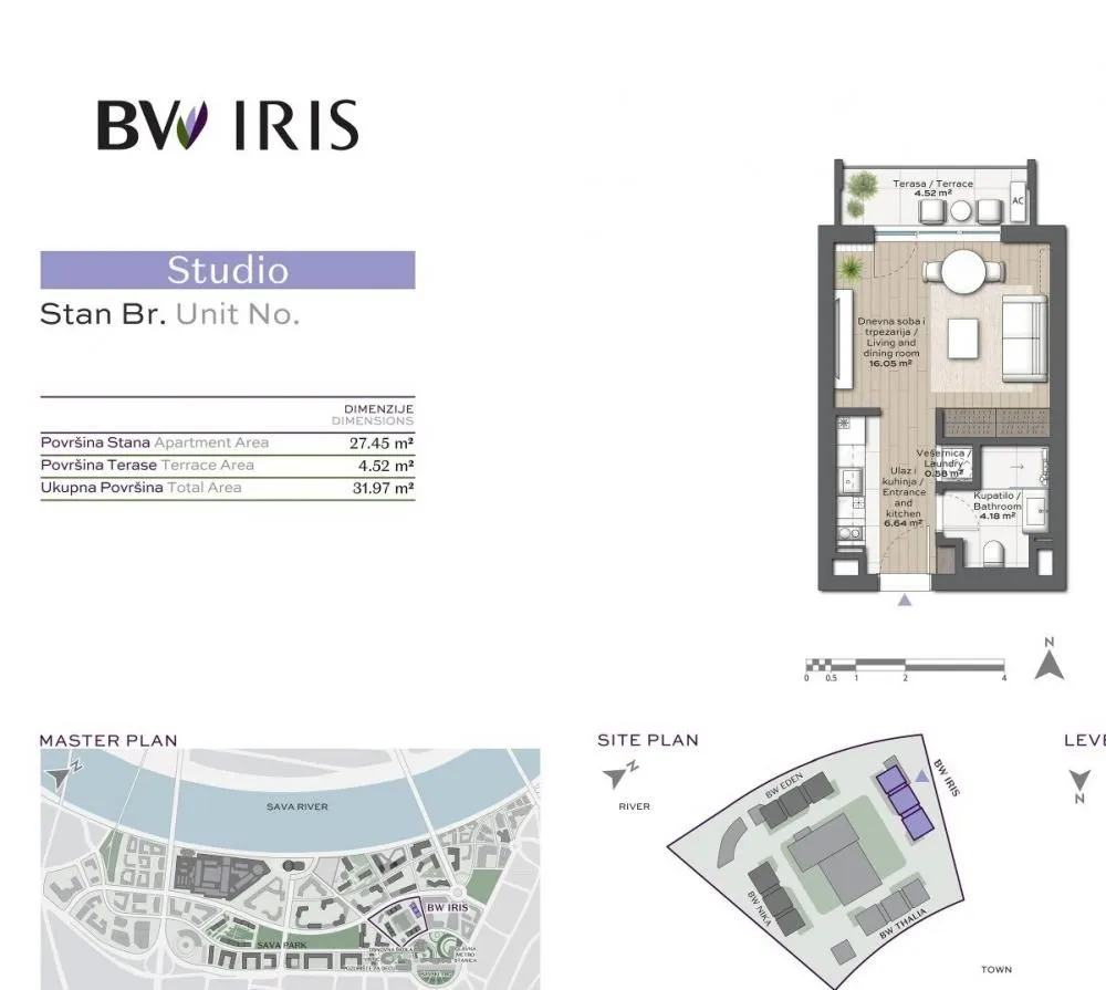 Prodaja, stan, 32m², Savski Venac, Beograd