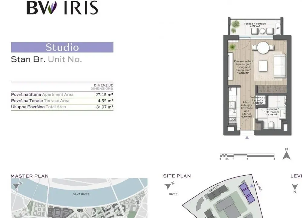 Prodaja, stan, 32m², Savski Venac, Beograd