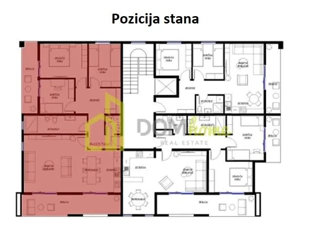 Sale, three bedroom apartment, 115m², Gorica C, Podgorica