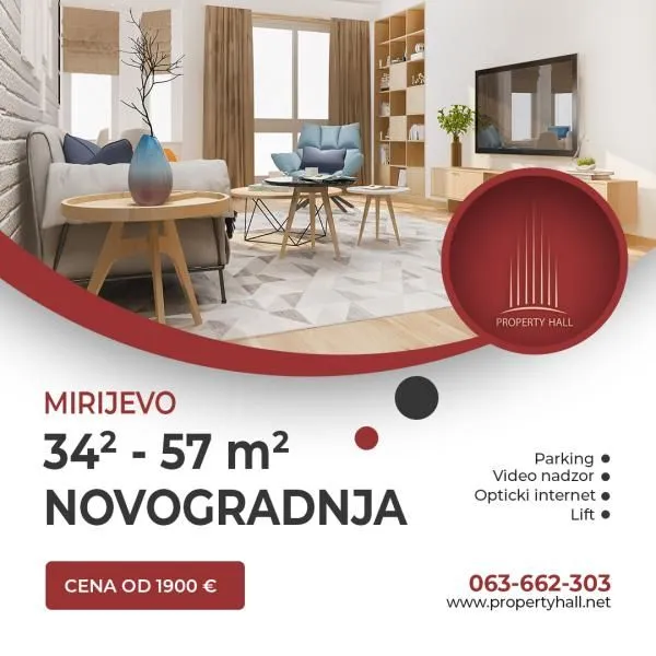 Prodaja, stan, 57m², Mirijevo Sve Podlokacije, Beograd