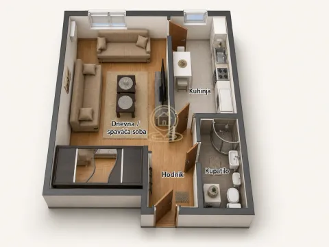 Sale, one bedroom apartment, 34m², Bubanj, Kragujevac - image 2