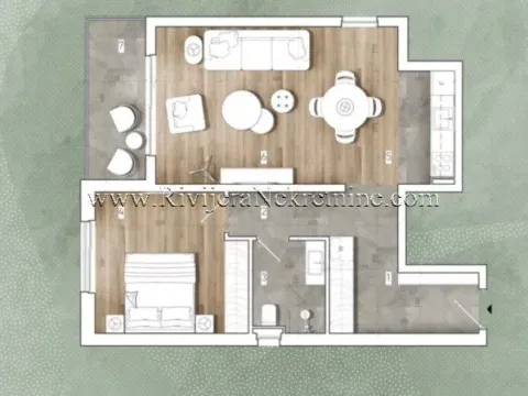 Prodaja, jednosoban stan, 62m², Radanovići, Kotor - image 2