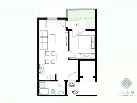 Sale, one bedroom apartment, 43m², Bečići, Budva - image 2