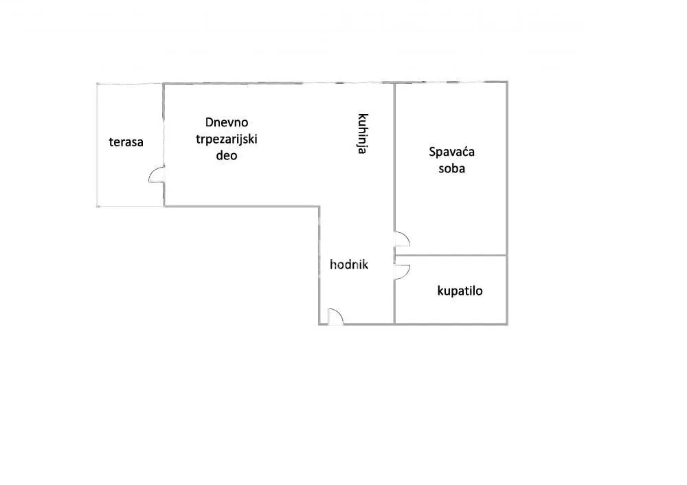 Sale, one bedroom apartment, 42m², Ledine, Beograd