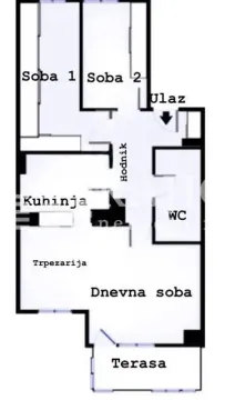 Floor plan of the apartment with room layout. - image 11