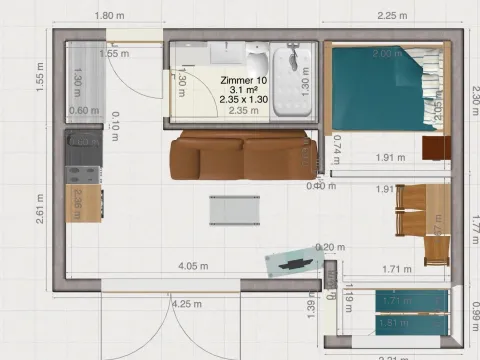 Prodaja, jednosoban stan, 31m², Zeleni Pojas, Bar - image 12