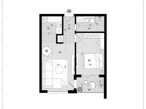 Sale, two bedroom apartment, 71m², Šušanj, Bar - image 6